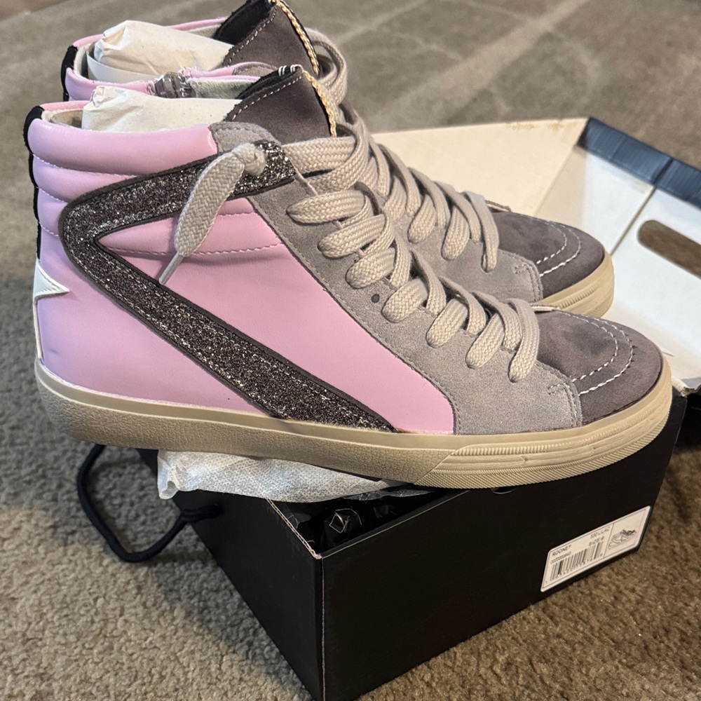 BRAND NEW ShuShop Lavender and Gray High-Tops